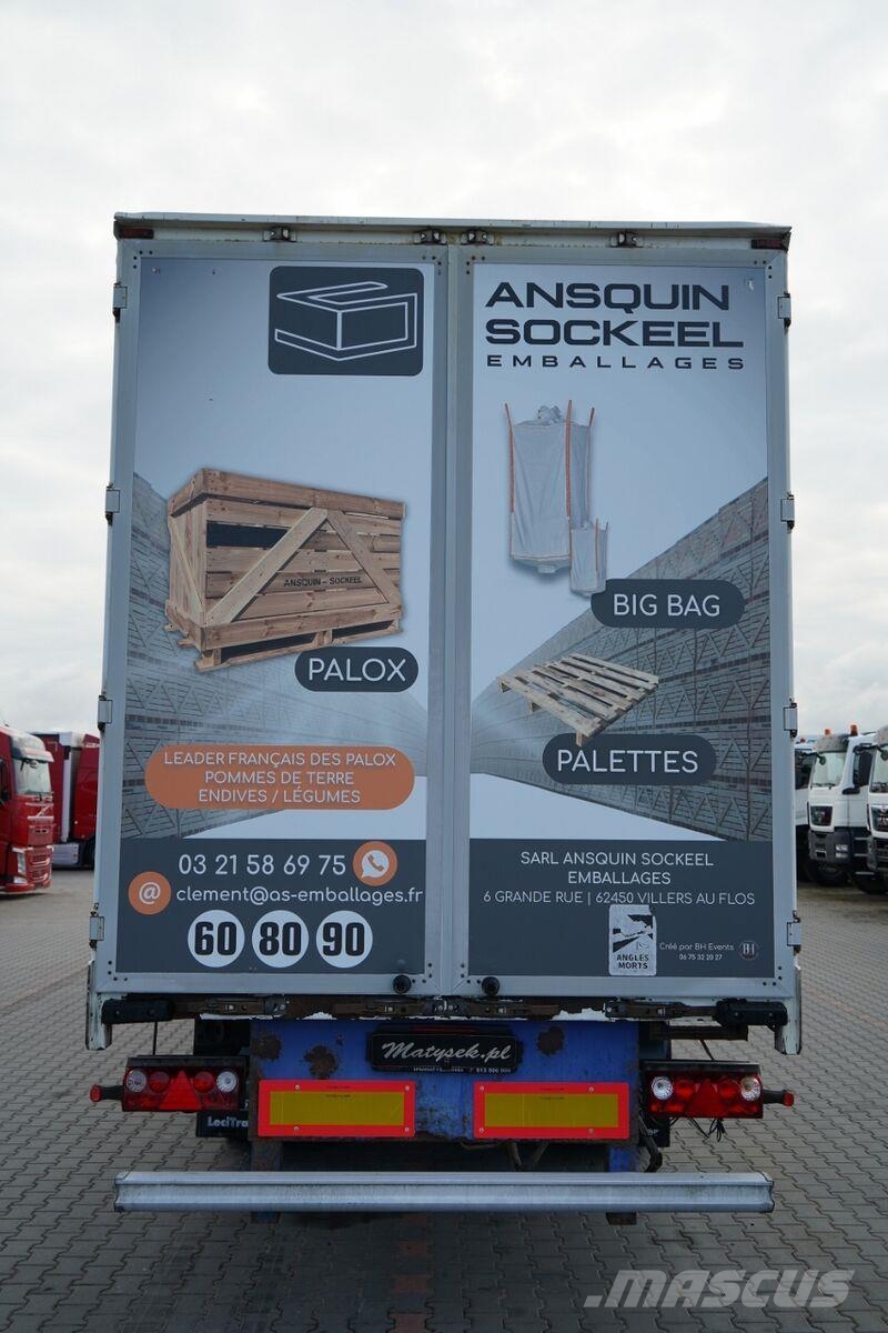 Lecitrailer / KONTENER / MOCNA PODŁOGA / BOKI OTWIERANE / Umpikori puoliperävaunut