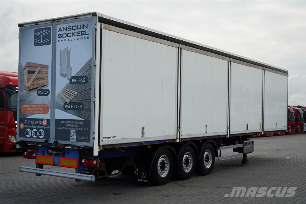 Lecitrailer / KONTENER / MOCNA PODŁOGA / BOKI OTWIERANE / Umpikori puoliperävaunut