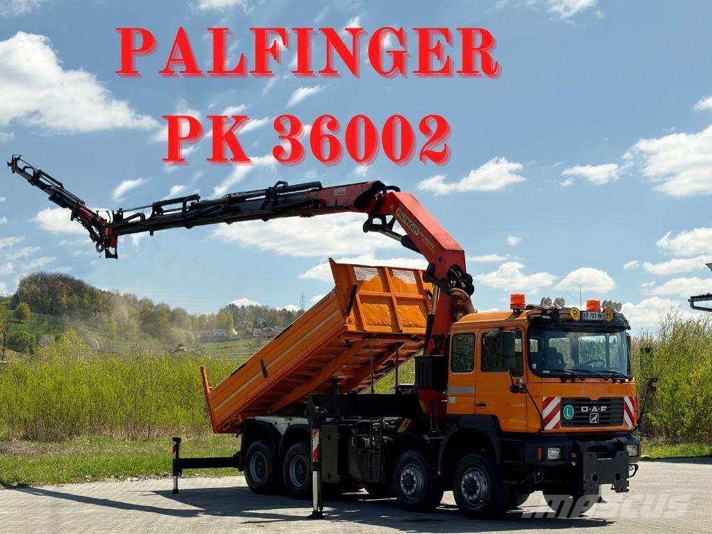 MAN 35.414 * PALFINGER PK 36002 +FUNK / 8x6 ダンプ
