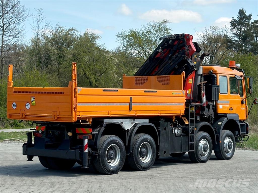 MAN 35.414 * PALFINGER PK 36002 +FUNK / 8x6 Camion ribaltabili