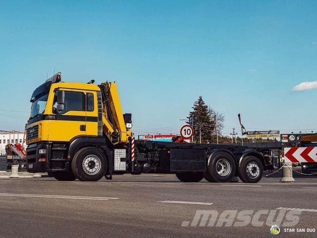 MAN TGA 18.440 6x2 FASSI F 210 A.24 Crane Rotator Hákový nosič kontejnerů