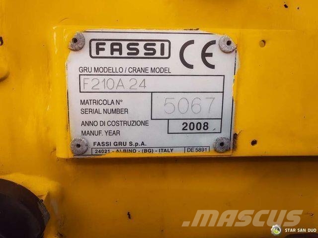MAN TGA 18.440 6x2 FASSI F 210 A.24 Crane Rotator Hákový nosič kontejnerů