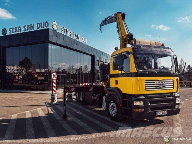 MAN TGA 18.440 6x2 FASSI F 210 A.24 Crane Rotator Hákový nosič kontejnerů