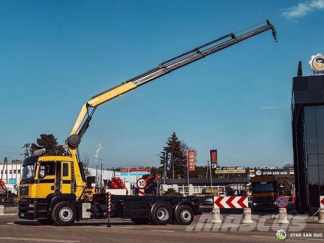 MAN TGA 18.440 6x2 FASSI F 210 A.24 Crane Rotator Hákový nosič kontejnerů