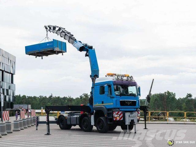 MAN TGA 33.480 6x6 Palfinger PK60002 Crane 5th Whee Camiones plataforma