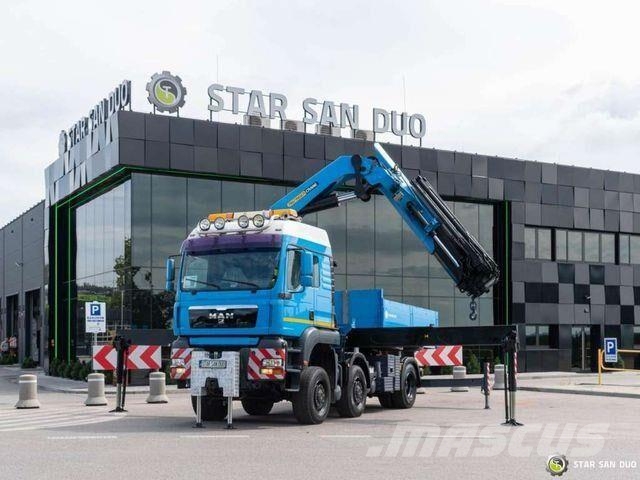 MAN TGA 33.480 6x6 Palfinger PK60002 Crane 5th Whee Camiones plataforma