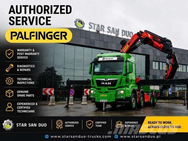 MAN TGA 33.480 6x6 Palfinger PK60002 Crane 5th Whee Camiones plataforma