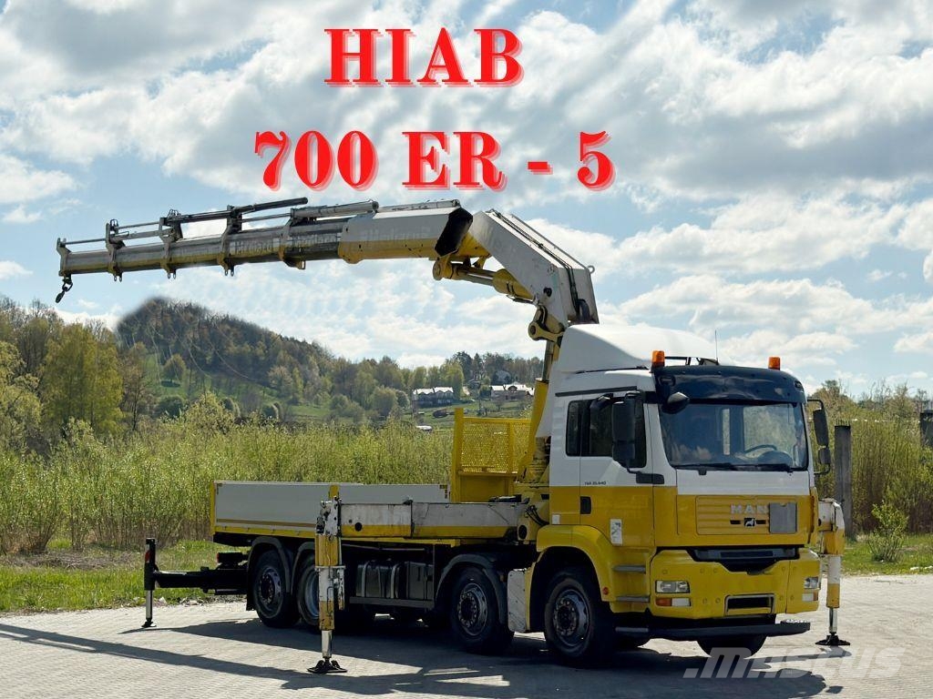 MAN TGA 35.440 * HIAB 700 - 5 + FUNK / 8x2 * TOP Madelautod