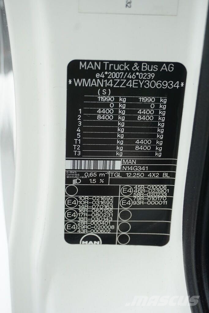 MAN TGL / 12.250 / SKRZYNIOWY + HDS / FASSI F 65 / PIL Camiones de cama baja