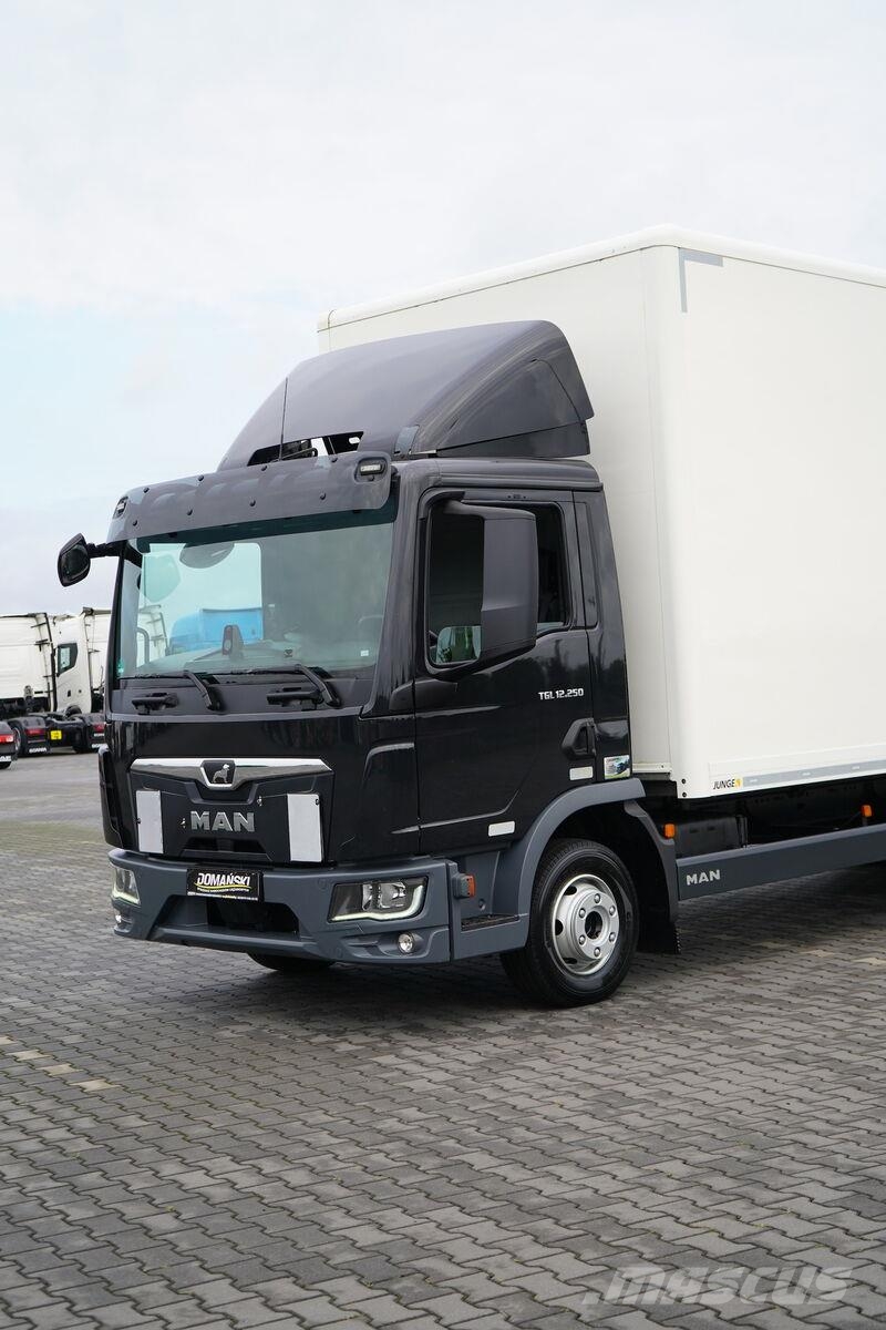 MAN TGL / 12.250 / ACC / EURO 6 / KONTENER + WINDA /  Kofferaufbau