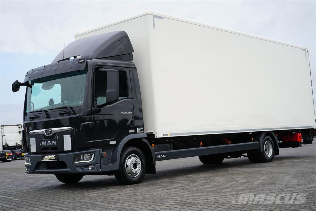 MAN TGL / 12.250 / ACC / EURO 6 / KONTENER + WINDA /  Kofferaufbau