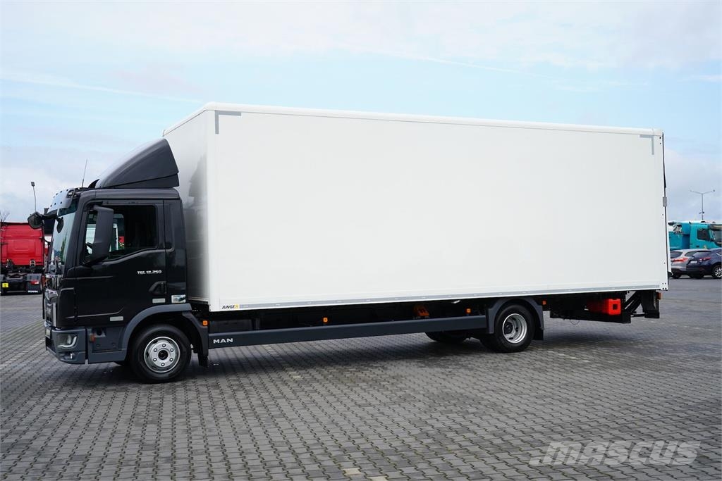 MAN TGL / 12.250 / ACC / EURO 6 / KONTENER + WINDA /  Kofferaufbau