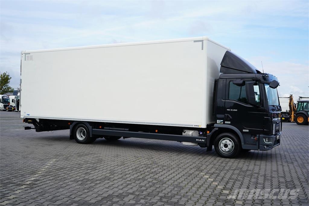 MAN TGL / 12.250 / ACC / EURO 6 / KONTENER + WINDA /  Kofferaufbau