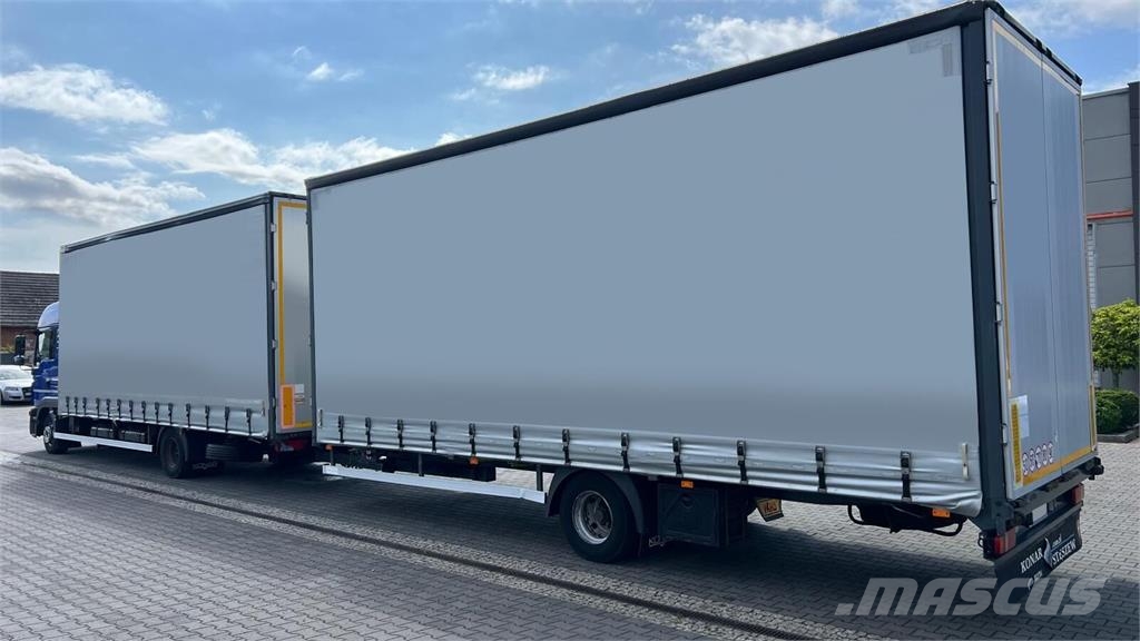 MAN TGL 12.250 EURO 6 CURTAIN TILT TANDEM TARPAULIN Camión con caja abierta