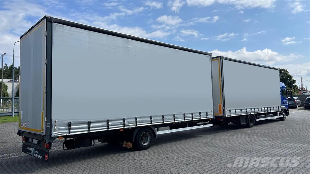 MAN TGL 12.250 EURO 6 CURTAIN TILT TANDEM TARPAULIN Camión con caja abierta