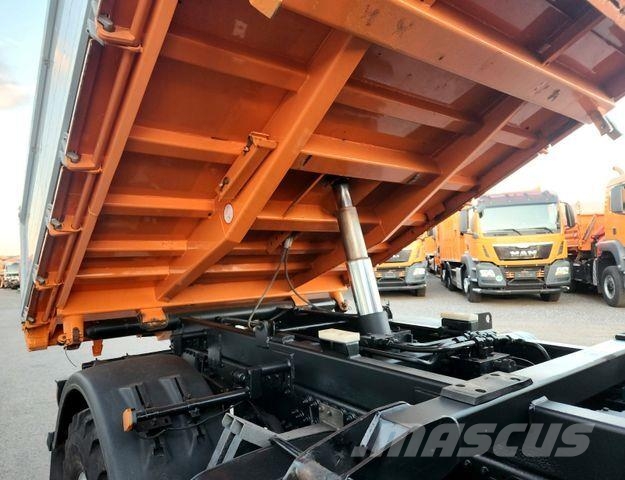 MAN TGM 13.290 4x4 HIAB 088 E-3 Kran Funk Single Самосвал