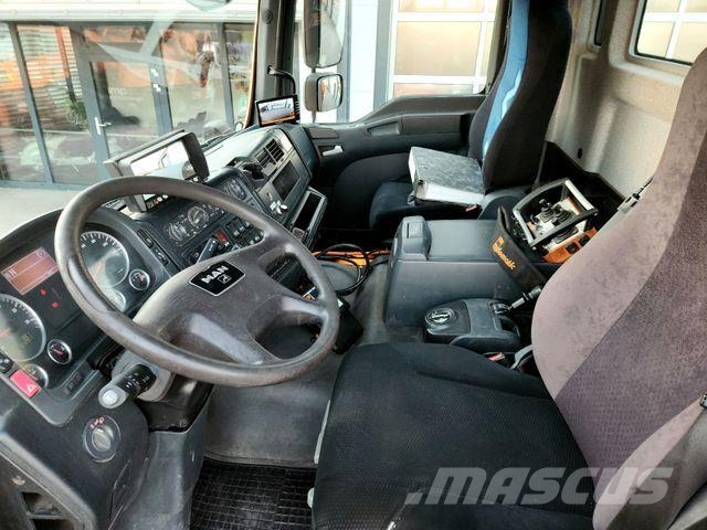 MAN TGM 13.290 4x4 HIAB 088 E-3 Kran Funk Single Самосвал
