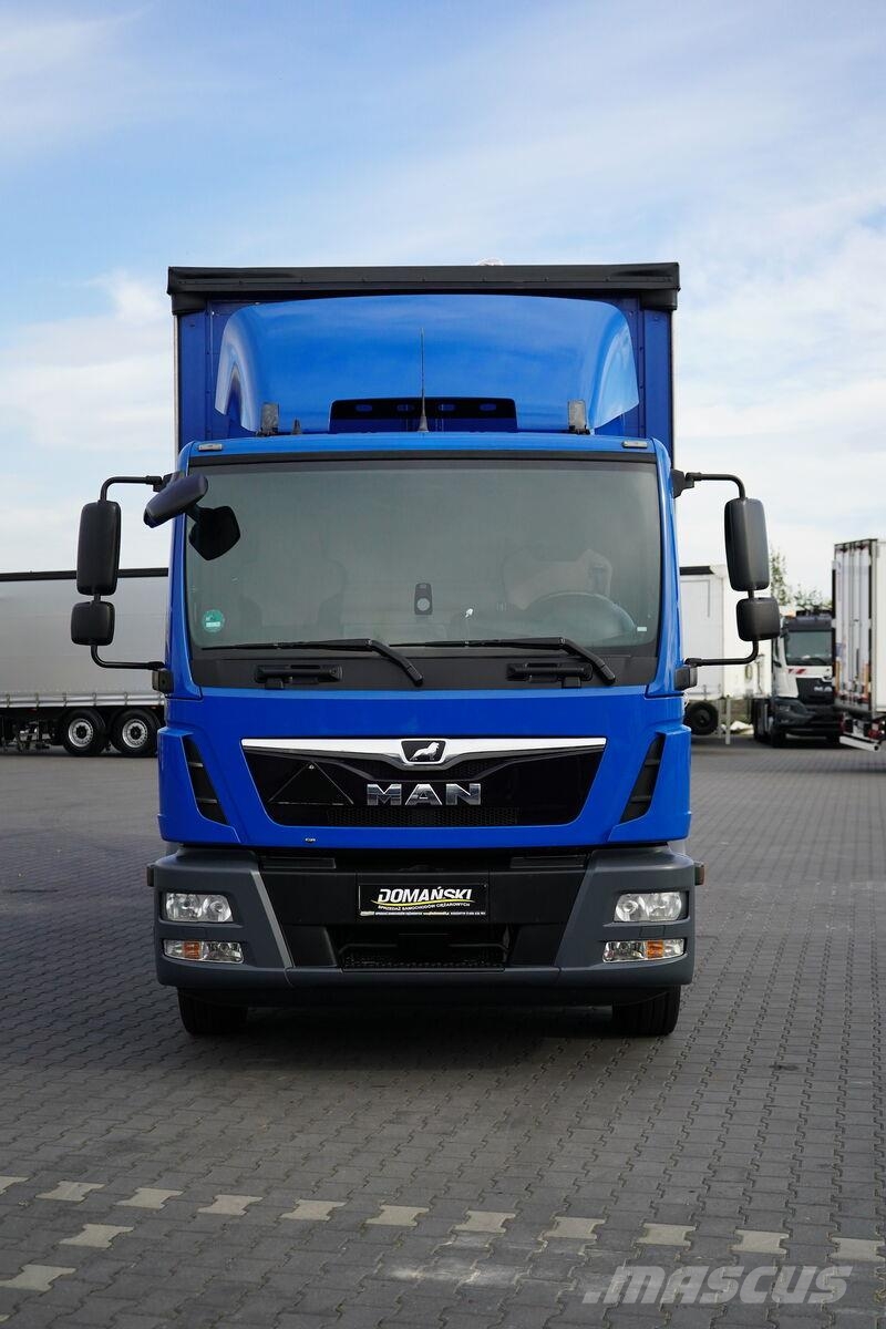 MAN TGM / 15.250 / E 6 / BURTOFIRANKA + WINDA / 18 PAL Zaplachtované vozy
