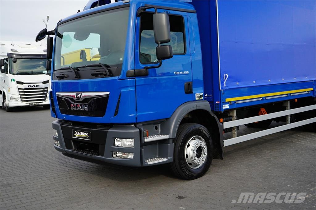 MAN TGM / 15.250 / E 6 / BURTOFIRANKA + WINDA / 18 PAL Zaplachtované vozy
