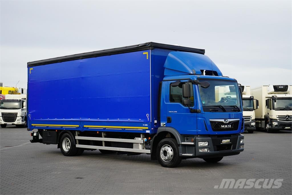 MAN TGM / 15.250 / E 6 / BURTOFIRANKA + WINDA / 18 PAL Zaplachtované vozy