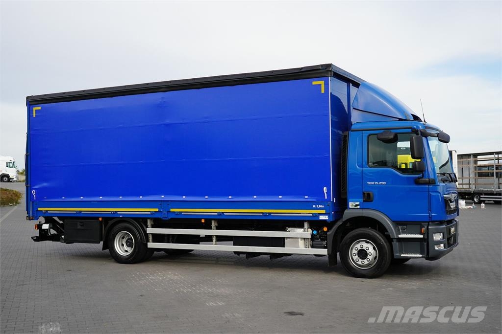 MAN TGM / 15.250 / E 6 / BURTOFIRANKA + WINDA / 18 PAL Zaplachtované vozy