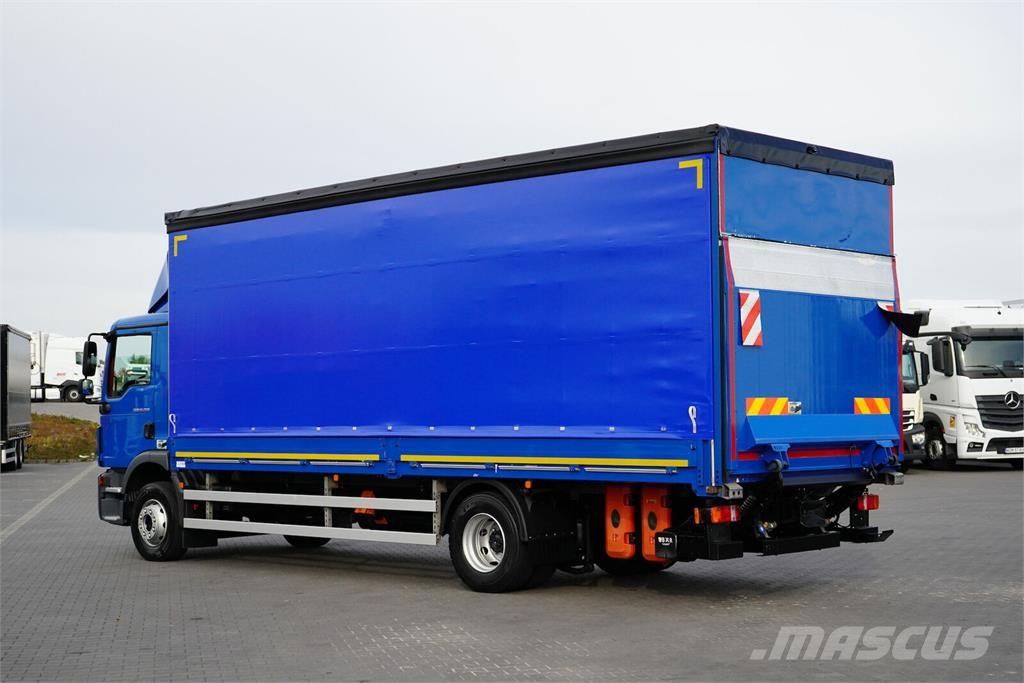 MAN TGM / 15.250 / E 6 / BURTOFIRANKA + WINDA / 18 PAL Zaplachtované vozy
