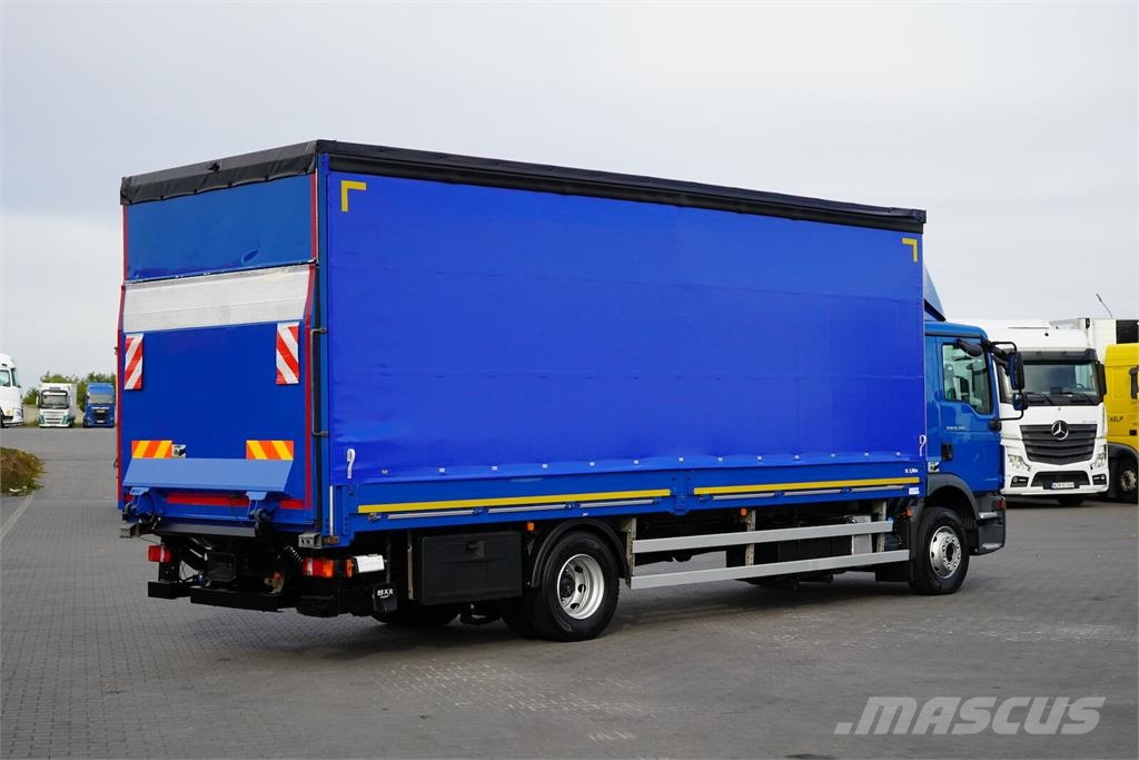 MAN TGM / 15.250 / E 6 / BURTOFIRANKA + WINDA / 18 PAL Zaplachtované vozy