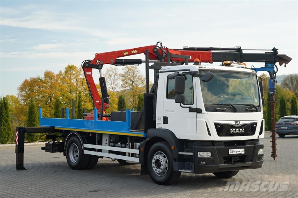 MAN TGM 15 .290 / HDS HC 190 + WIERTŁO / WIERTNICA / Gradbeništvo - drugo