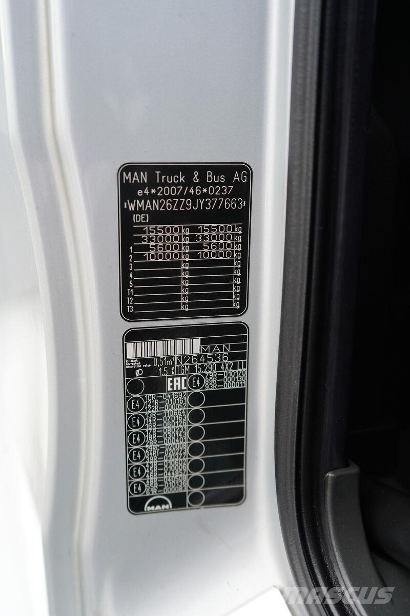 MAN TGM / 15.290 / ACC / E 6 / BURTOFIRANKA + WINDA / Caminhões com cortinas laterais