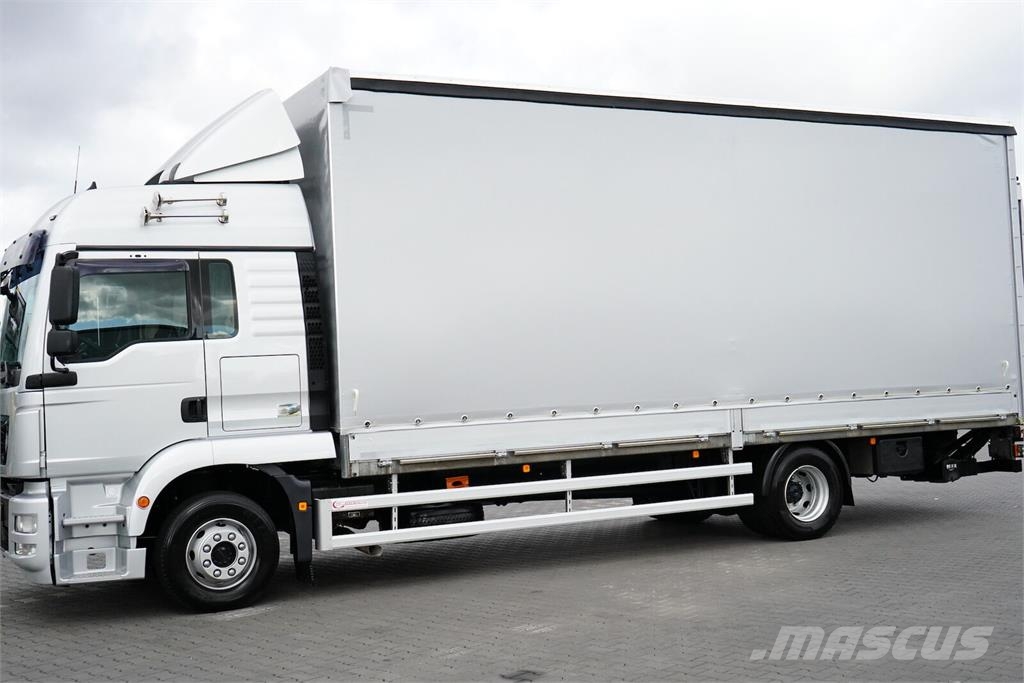 MAN TGM / 15.290 / ACC / E 6 / BURTOFIRANKA + WINDA / Caminhões com cortinas laterais