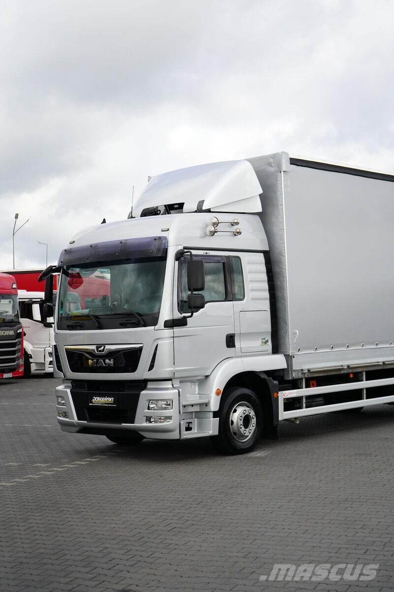 MAN TGM / 15.290 / ACC / E 6 / BURTOFIRANKA + WINDA / Caminhões com cortinas laterais