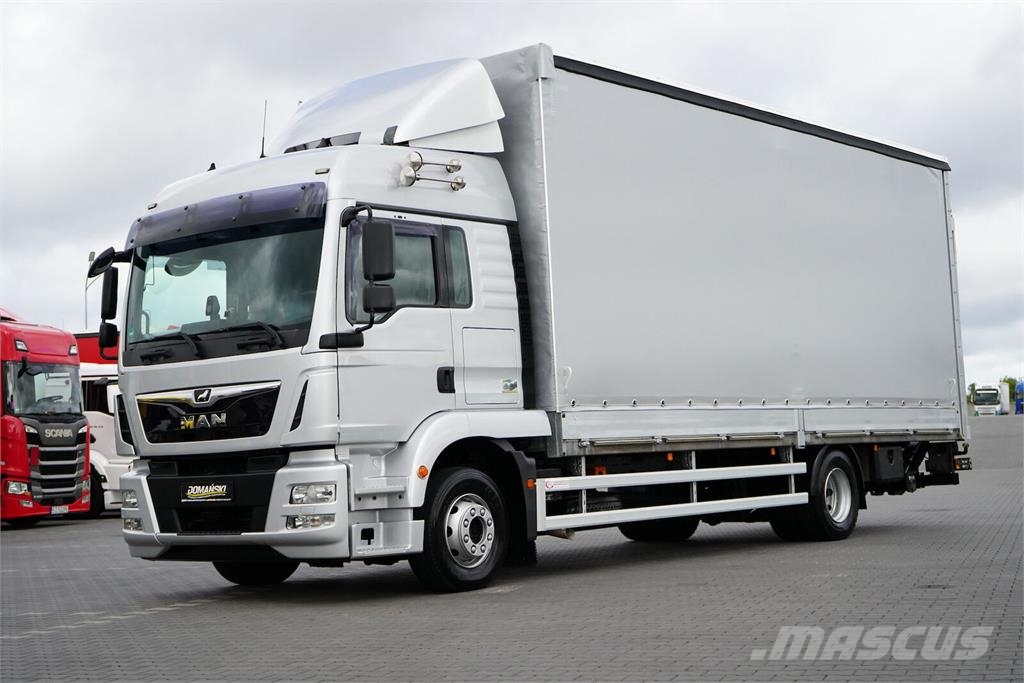 MAN TGM / 15.290 / ACC / E 6 / BURTOFIRANKA + WINDA / Caminhões com cortinas laterais