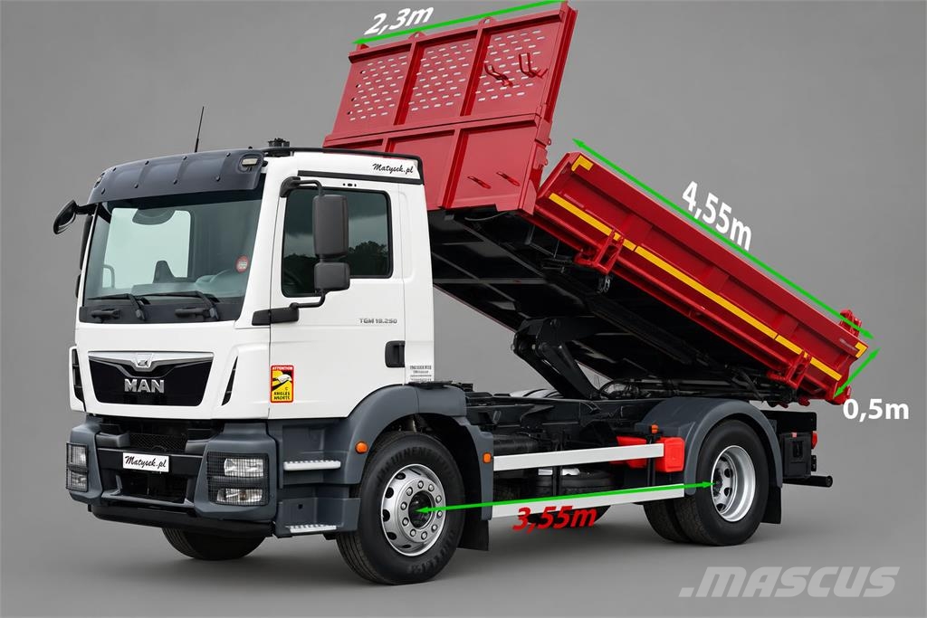 MAN TGM 15.290 / 4X2 / HYDROBURTA / BORDMATIC / KLAPO- Camion benne