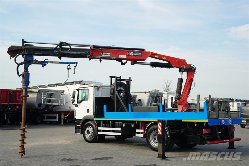 MAN TGM 15 .290 / HDS HC 190 + WIERTŁO / WIERTNICA / Gradbeništvo - drugo