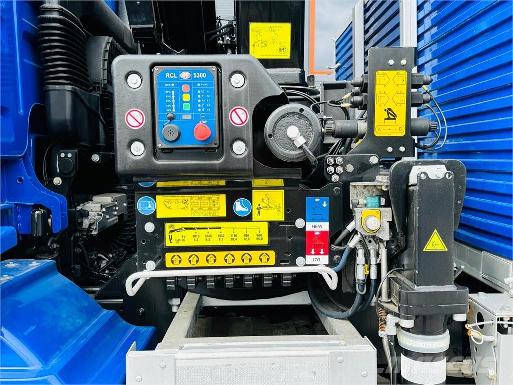 MAN TGM 18.250 skrzyniowy z HDS / żuraw z pilotem oraz Camiones plataforma