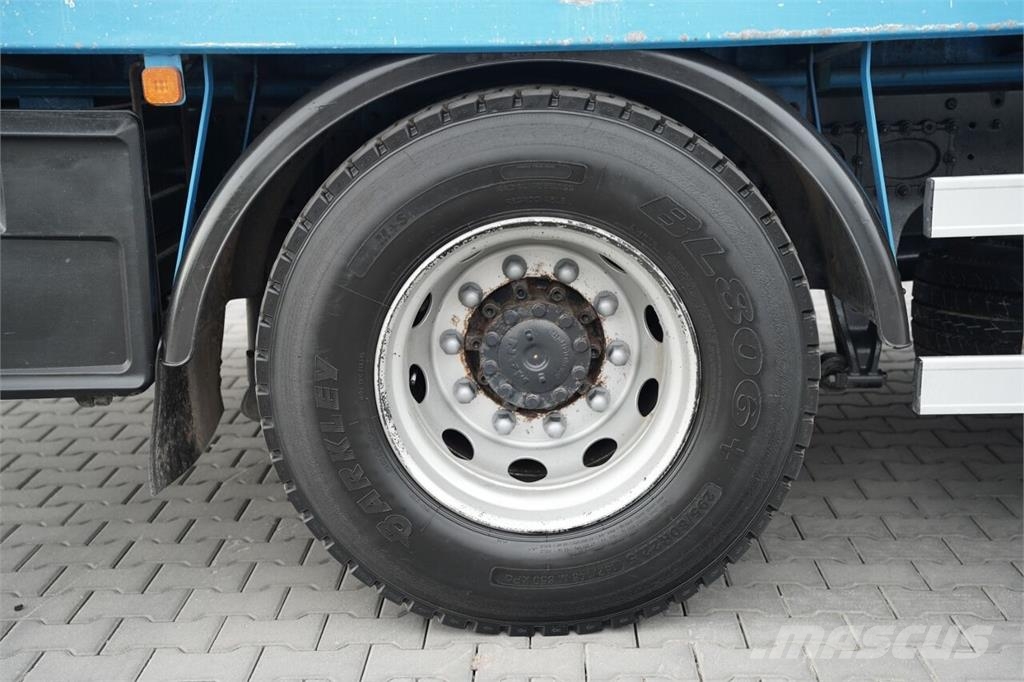MAN TGM 18.290 / 4X2 / DO PRZEWOZU SZKŁA / HDS HIAB 12 Semirremolques de transporte de vidrio
