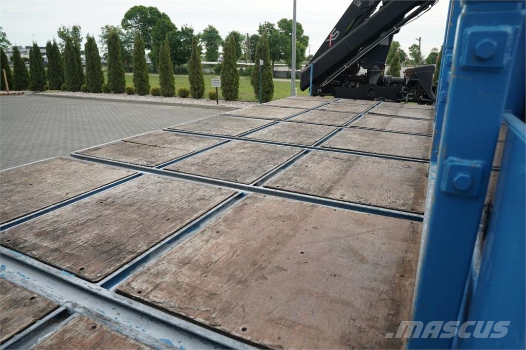 MAN TGM 18.290 / 4X2 / DO PRZEWOZU SZKŁA / HDS HIAB 12 Semirremolques de transporte de vidrio