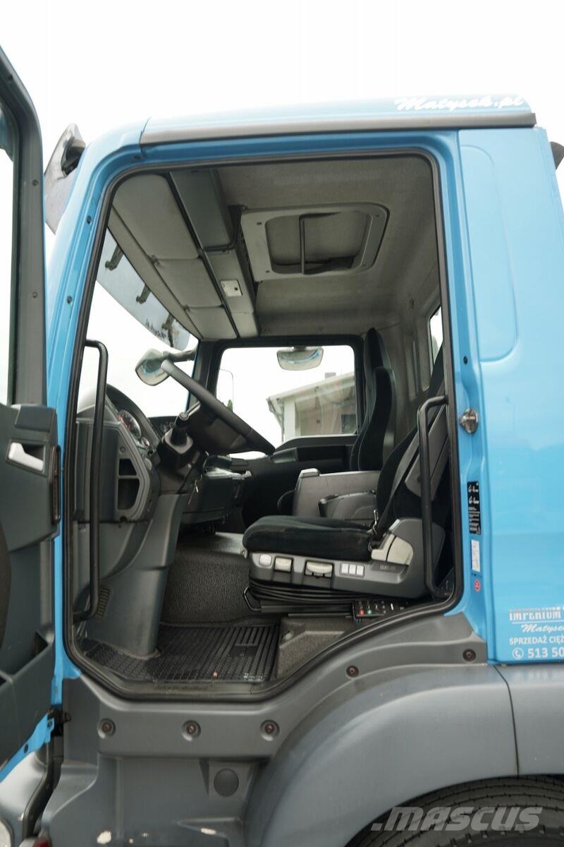 MAN TGM 18.290 / 4X2 / DO PRZEWOZU SZKŁA / HDS HIAB 12 Semirremolques de transporte de vidrio