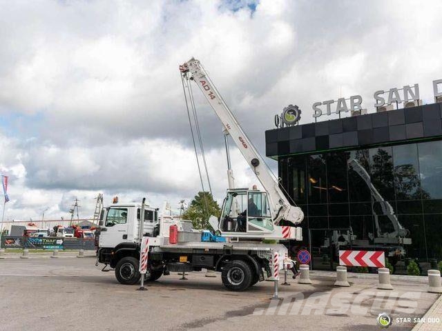 MAN TGM 18.290 4x4 Ckd AD-14 Crane 14 t Winch Raupenkrane