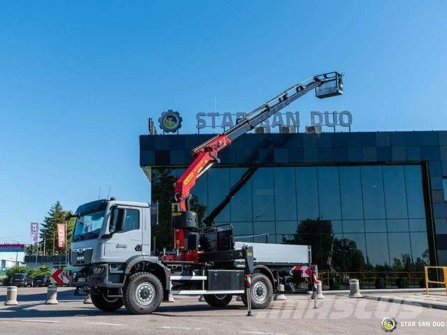 MAN TGM 18.320 4x4 Palfinger PK 27002 crane basket Вантажівки-платформи/бокове розвантаження