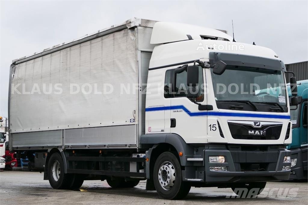 MAN TGM 18.320 Curtainsider Truck / Tail Lift / Rear C Camión con caja abierta