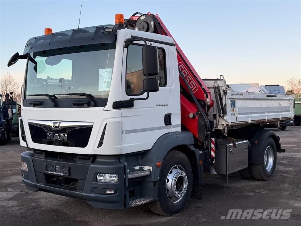 Man TGM 18.320 Tipper+ Crane Fassi F135C, 2019, Budapest, Hungary ...