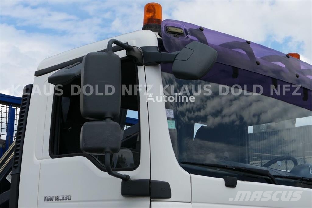 MAN TGM 18.330 Tiper Truck / HIAB Crane / Radio Remote Самосвал