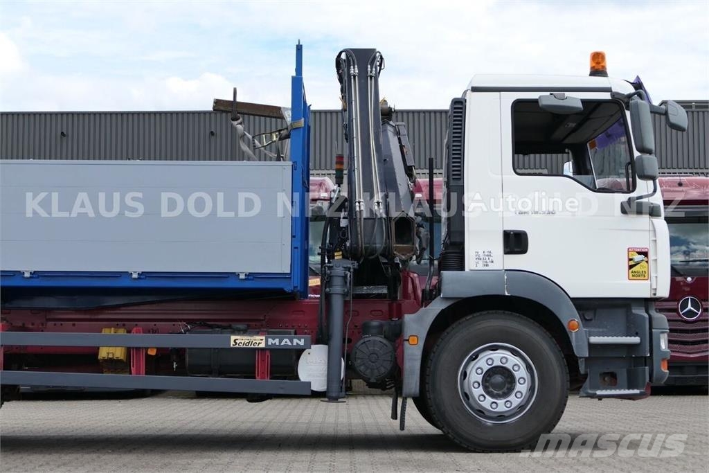MAN TGM 18.330 Tiper Truck / HIAB Crane / Radio Remote Самосвал