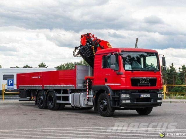 MAN TGM 26.290 6x2 PALFINGER PK 26002 EH Crane Camiones plataforma