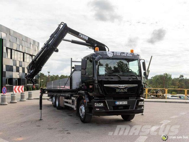 MAN TGM 26.290 6x2 HIAB 166 B-3 HIDUO Crane Platós / Ponyvás teherautók