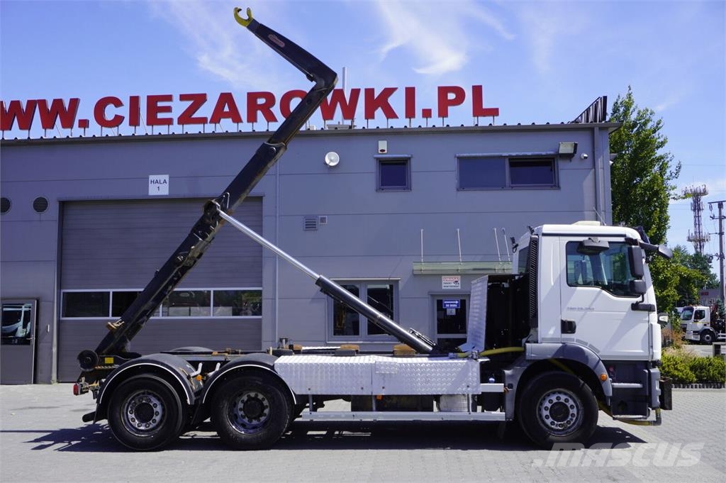 MAN TGM 26.340 6x2 E6 / Hydrolift hooklift Камиони с кран с кука