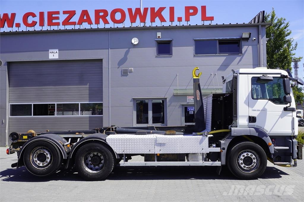 MAN TGM 26.340 6x2 E6 / Hydrolift hooklift Камиони с кран с кука