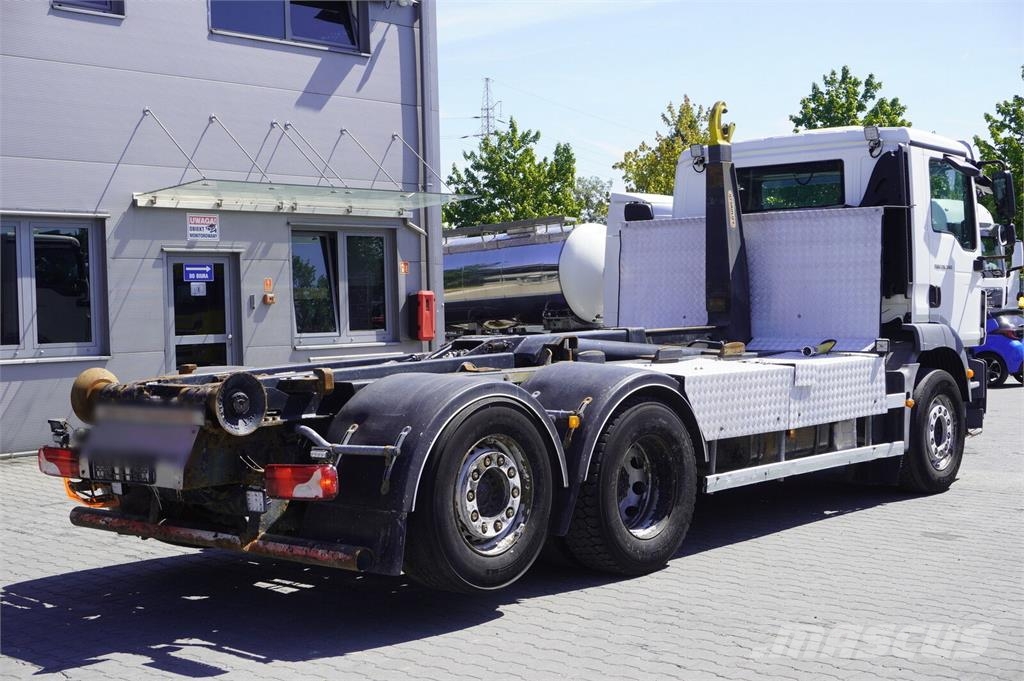 MAN TGM 26.340 6x2 E6 / Hydrolift hooklift Камиони с кран с кука