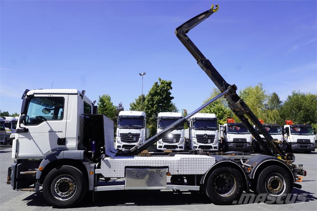 MAN TGM 26.340 6x2 E6 / Hydrolift hooklift Камиони с кран с кука